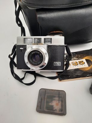 Vintage Kodak Automatic 35 Camera With Bag