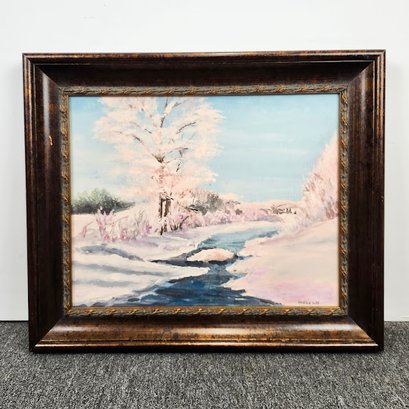 Framed Landscape Print On Canvas