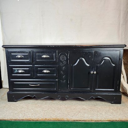 Black Dresser Or Sideboard Drawers And Cabinet