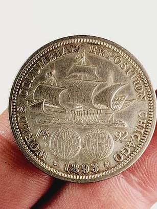 1893 SILVER Columbian Exposition Half Dollar U. S. Commemorative Coin