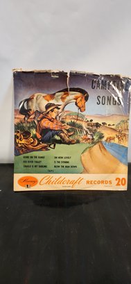 Vintage Children's 78 Rpm Vinyl Records