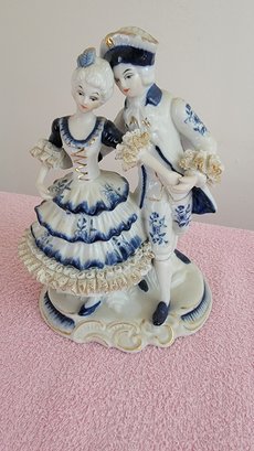 Vintage Porcelain Figure Of A Couple Dancing