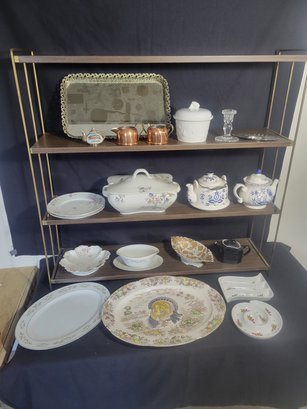 Decorative And Useful Porcelain / China Group. This Will Be All Packaged Up For You.  - - Loc G Back Wall Box