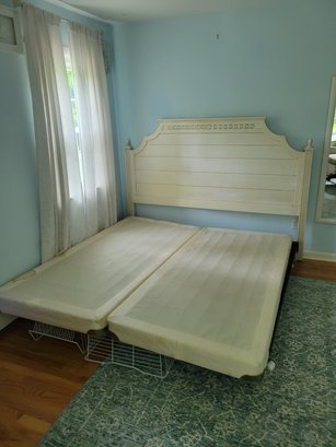 Queen Bed - Headboard And Rails And Split Box Spring