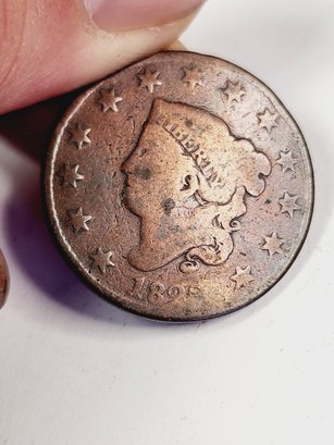 1828 Large Cent US Penny (196 Years Old)