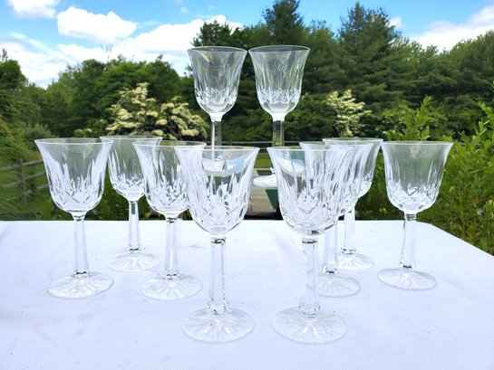 Ten Waterford Ballyshannon Crystal Wine Glasses