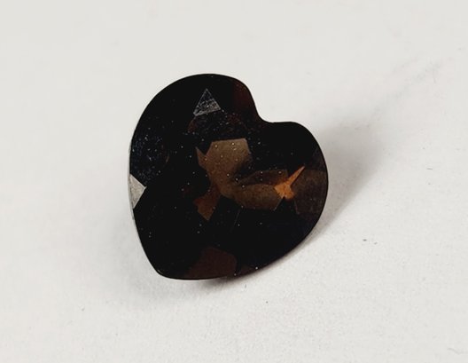 Wow.....1.5 Carat ---------- 8mm HEART Cut Smokey Quartz  Loose Gemstone
