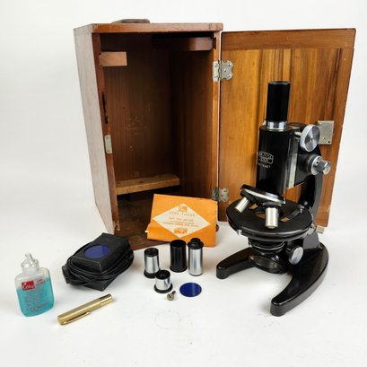 Harry Ross Microscope In Box