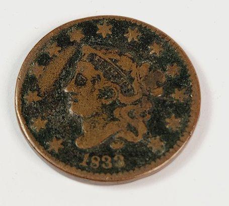 1833 Large Cent US Penny