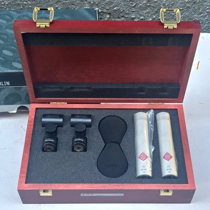 Neumann KM 184 Matched Pair Condenser Microphones In Presentation Case