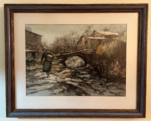 Afternoon Work In The Country / Large Framed Print