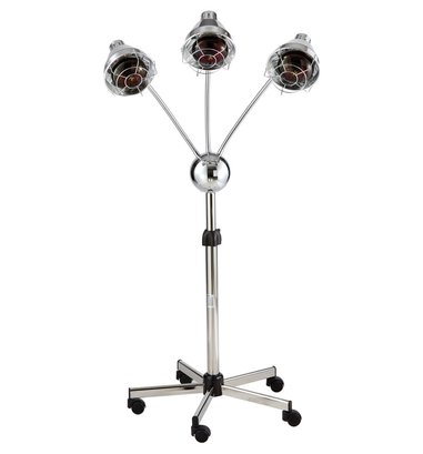 Pibbs 3- Headed Salon Heat Lamp With 5- Star Base And Flexible Chrome Arms ( Retail $389 )  2 Of 2