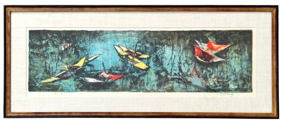 Listed Artist Lebadang (Hoi) (Vietnamese-French 1921-2015)signed Lithograph - Artists Proof