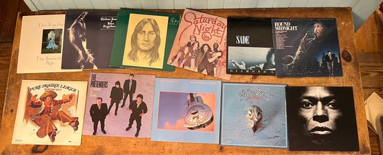 Group Of Mixed Vinyl Records Including Miles Davis, The Pretenders & More!