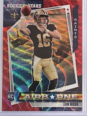 2021 Panini Rookies And Stars Ian Book Airborne Red Wave Rookie Prizm Card #AB-24