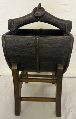 Wooden Well Bucket- Country Chinese