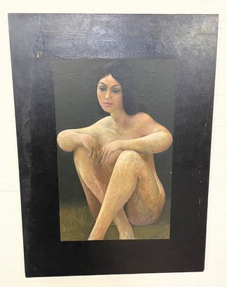 R. Cronan 1993 Oil On Board- Nude