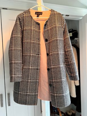 Nanette Lepore, Ladies Size 'M' Plaid Coat