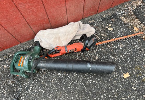 Black And Decker Duo - Hedge Trimmer And Vac-n-Mulch / Blower Electric Equipment