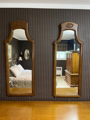 Pair Of Matching Wood Mirrors