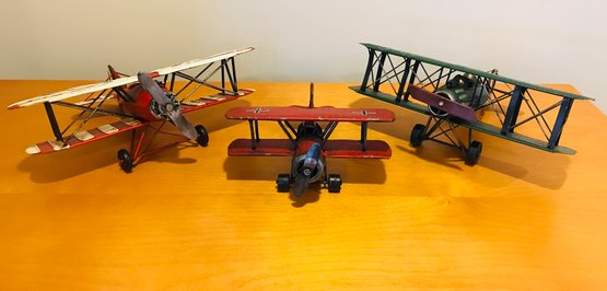 Trio Of BI WING Medal Airplanes