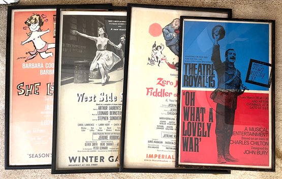 4 Vintage Theater Posters