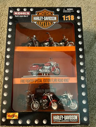 Harley Davidson Diecast Bikes In Box