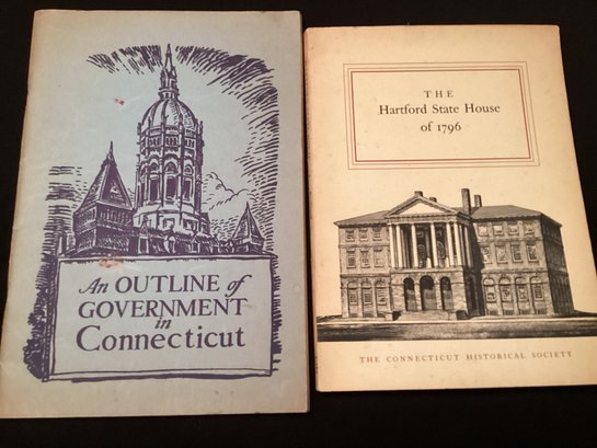 The Hartford State House Connecticut Historical Society 1964 First Edition An Outline Of Government In Connect