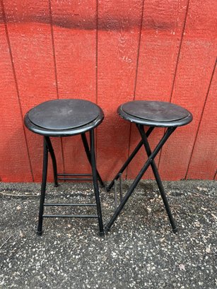 (2) Folding Stools - AS-IS