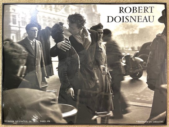 B&W Robert Doisneau Framed Poster