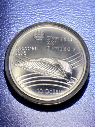 SILVER Queen Elizabeth Olympic $10 Coin #2