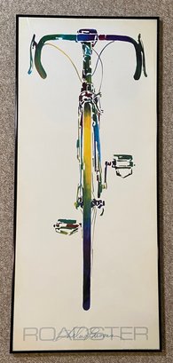 Roadster Thelma Parsons Poster Bicycle 17x39 Framed Glass