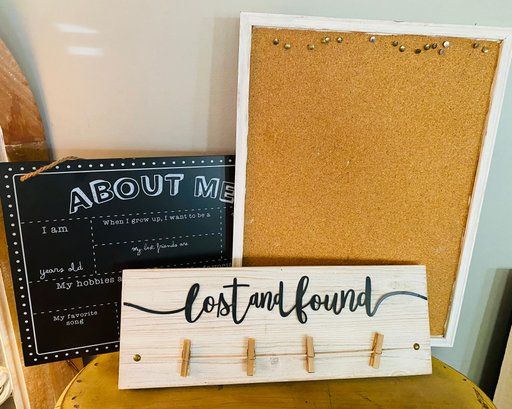 Pegboard, Lost Laundry Holder And Children Yearly Update Board