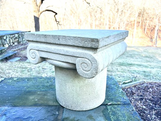 Outdoor Cast Stone Ionic Column Statuary  / Decorative Pedestal