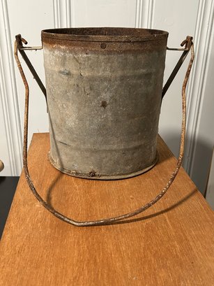 Old Galvanized Water Bucket