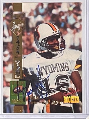 1994 Signature Rookies Ryan Yarborough Autographed Rookie Card #58     Numbered 7454/7750