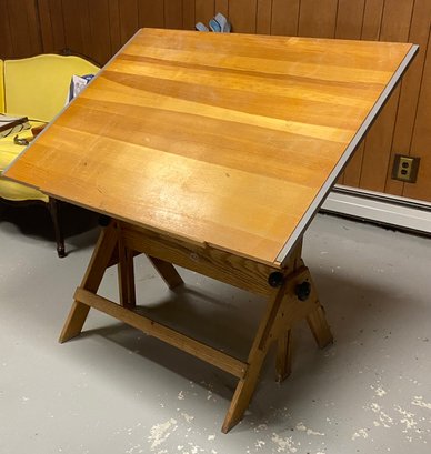 A Vintage Adjustable Drafting Table