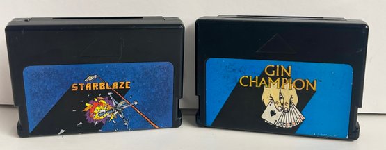 2 Vintage 1980s Color Computer Games - Gin Champion & Star Blaze