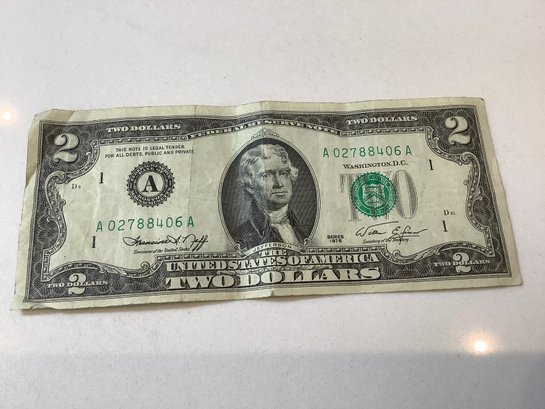 Two Dollar Federal Reserve Note