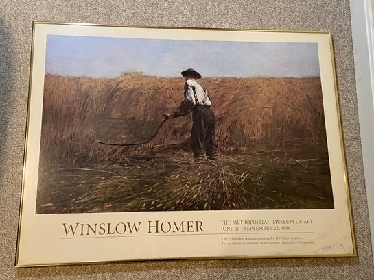 Winslow Homer The Metropolitan Museum Of Art Poster 40x30 Framed Glass