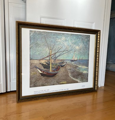 Van Gogh Fishing Boats Print From The Van Gogh Museum