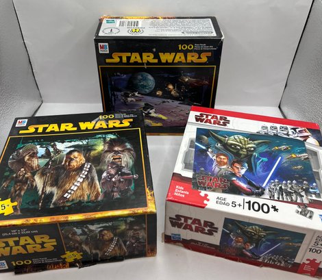 Lot Of 3 Star Wars Puzzles