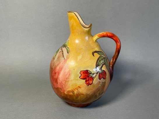 A Beautiful Handpainted & Signed Antique Pitcher