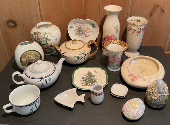 Assorted Ceramic & Porcelains, Lenox, Spode, GrassLands Rd, Plus