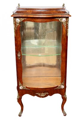 19th Century Italian Rococo Bombe Style Curio Cabinet Retail $2500