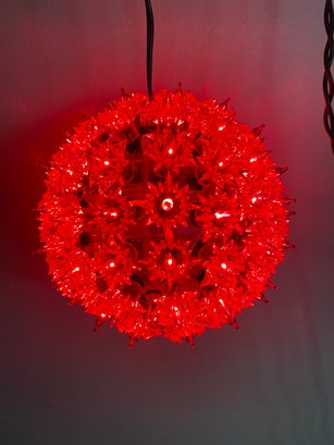 Vintage Red Starburst Hanging Light