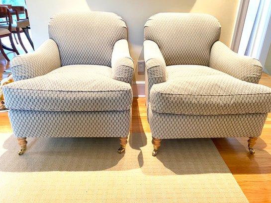 Pair Custom By Raymond Forehand Sage Side Chairs