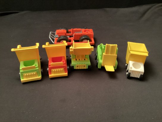 Vintage Fisher Price Husky Helpers Vehicles And Adventure People Moon Car