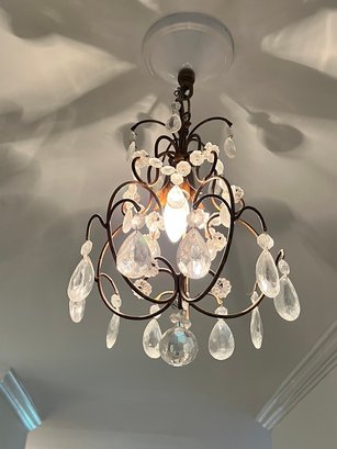 Crystal Chandelier, Big Enough To Flaunt, Small Enough For That Corner That Needs Lighting, Murano
