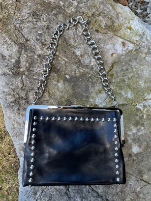 Dolce & Gabbana Soft Black Leather Handbag